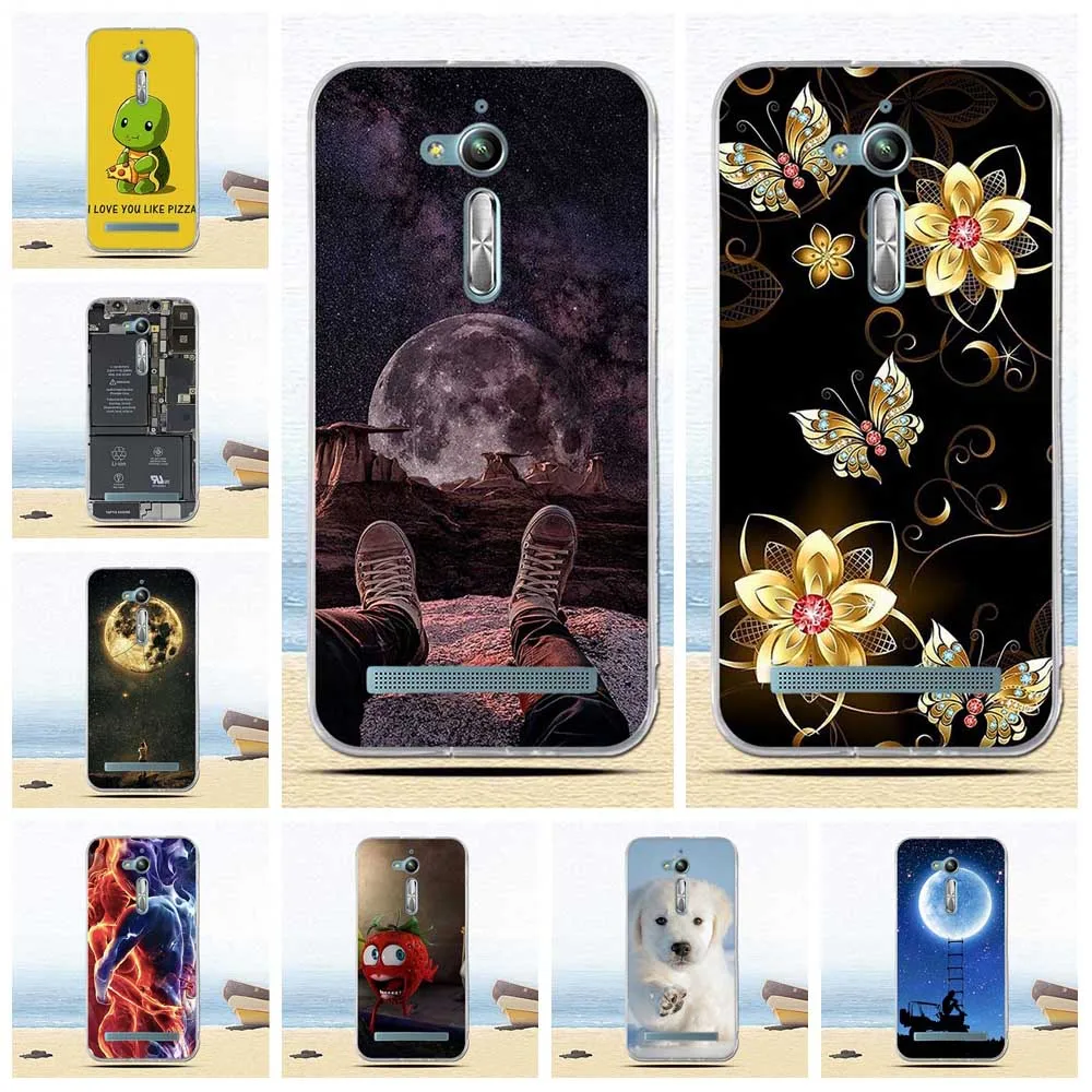 

Soft Case For Asus Zenfone Go ZB500KL 5.0inch Case Painted Cover For Asus Zenfone Go ZB500KG Case Back Cover Fundas Coque