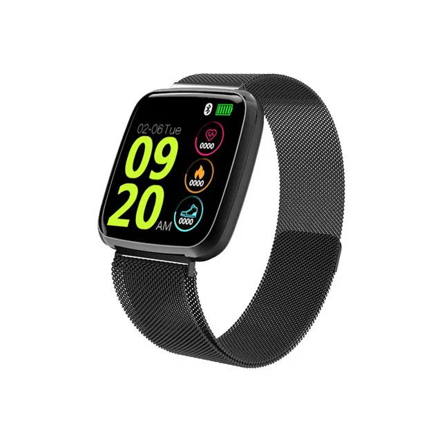 Новые женские водонепроницаемые Смарт-часы T80 Bluetooth Smartwatch для Apple IPhone Xiaomi монитор сердечного ритма фитнес-трекер - Цвет: black steel