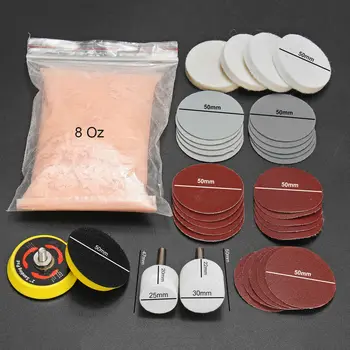

34pcs Set Deep Scratch Remover Repair Glass Polishing Kit Wool Polish Pad electric polishing machines