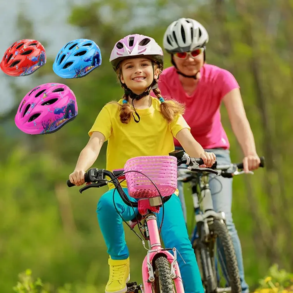Cycling children's Kids Folding Scooter Bicycle Cycling Helmet BMX Skate Fixed Safe Protection boy girls