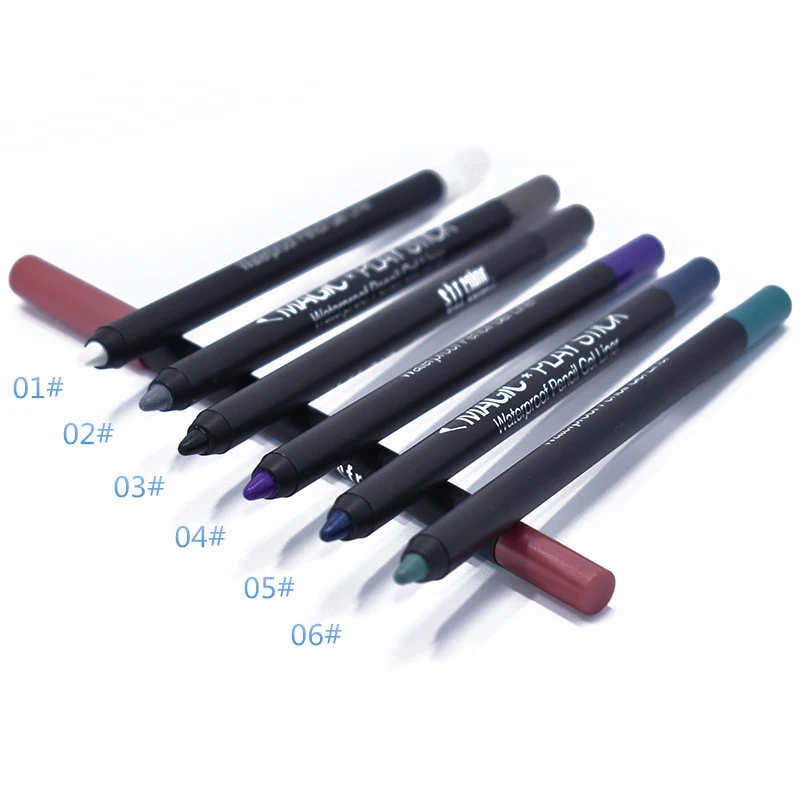 6Pcs/set s.f.r eyeliner Eyeliner Pen eye liner waterproof not blooming makeup eyeliner pencil Eye Cosmetics Makeup Tools TSLM1