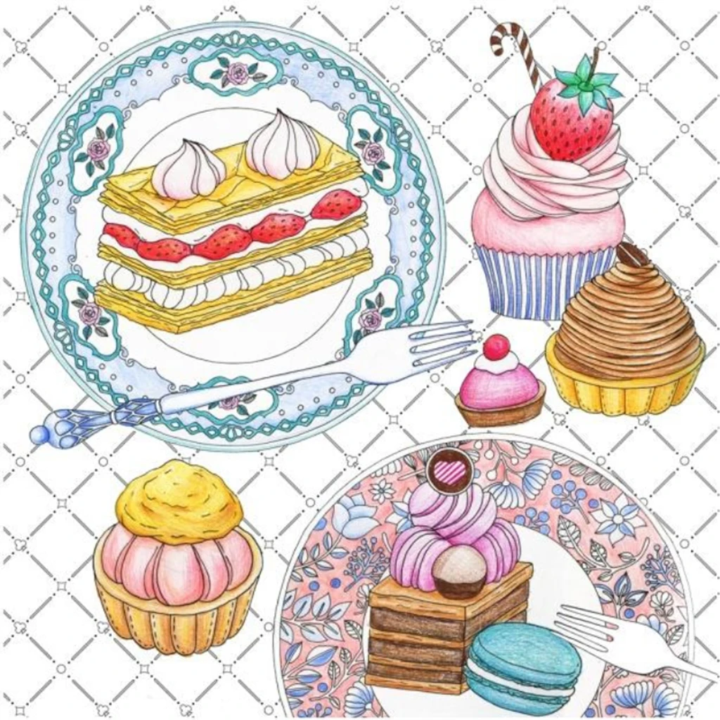 An Coloring Book  Kids Adult Stress Relief Activity Drawing Books Colour Therapy