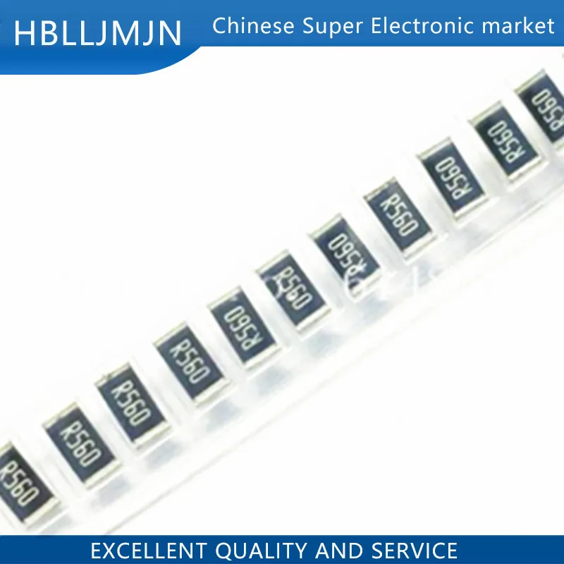 50 шт. SMD сопротивление 2010 5025 1% 0 1r 12r 13r 15r 16r 18r 2r 22r 24r 25r 1/2W 5 W | Электронные компоненты