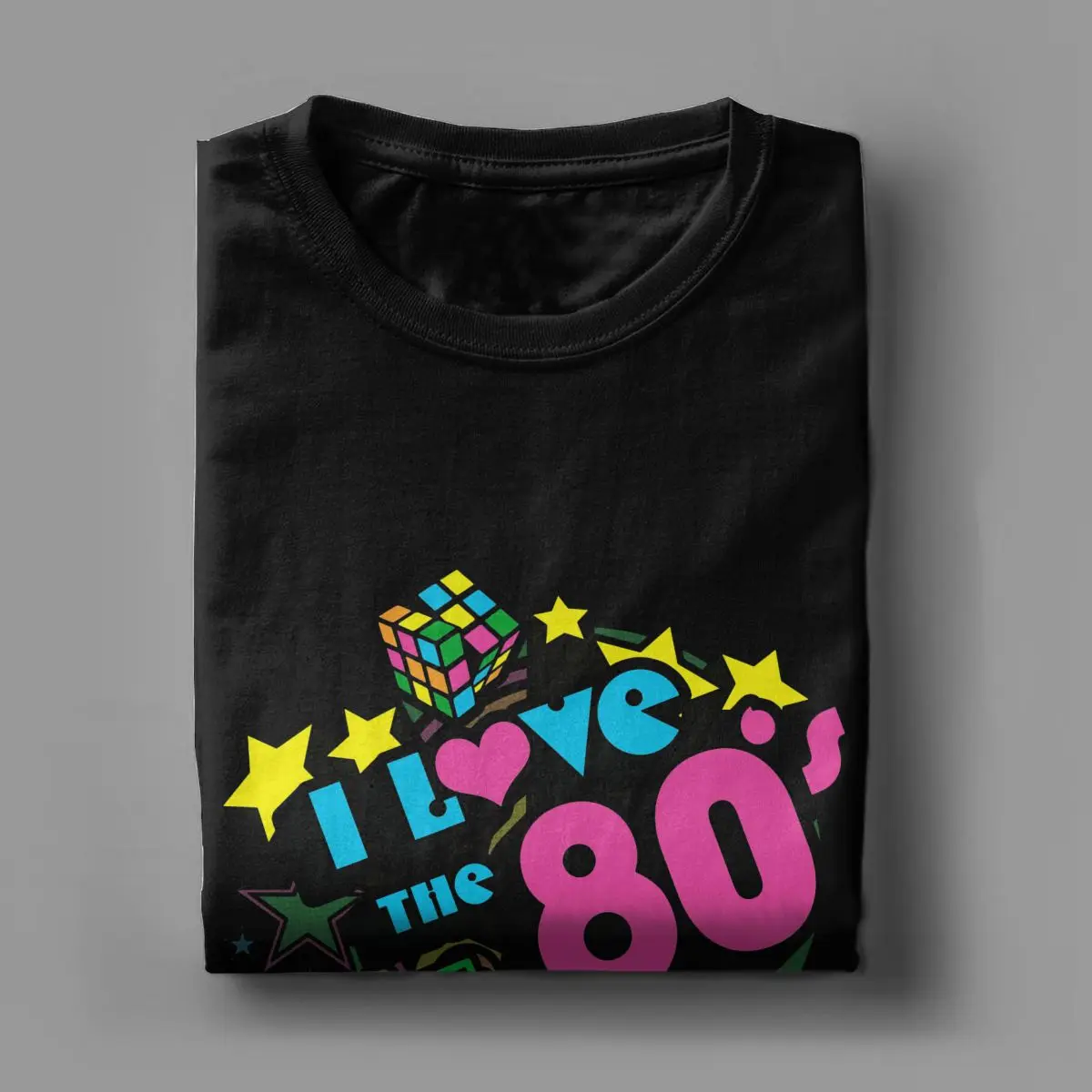 Футболки в стиле ретро с надписью «I Love The 80's», Мужская футболка, 1980, 40 лет, Подарочная футболка на день рождения, одежда с короткими рукавами
