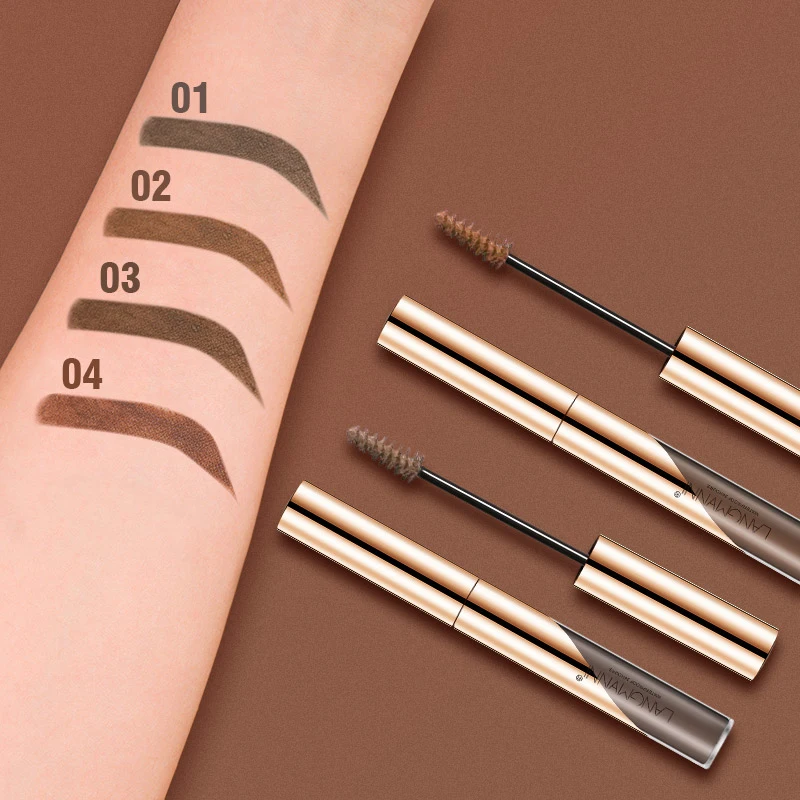 Langmanni Waterproof 24 Hours Eyebrow Gel Long Lasting Eyebrow Enhancer Cream Eye Brow Pencil Natural Color Cosmetic Makeup