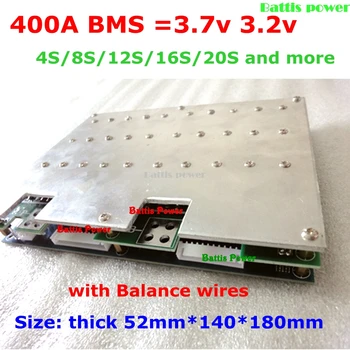 

1pcs BMS 48v lithium 13S 48v 300A 250A 200A 400A high current battery pack bms protection for EV RV scooter power motor 10kw