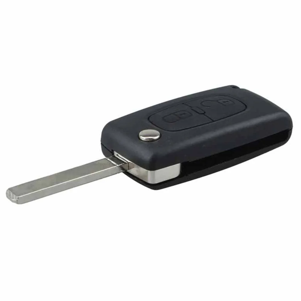 2 Button Flip Folding Remote Car Key Fob Shell For CITROEN C2 C3 C4 C5 C6 C8 XSARA PICASSO With Uncut Blade Car Key Case Cover (7)