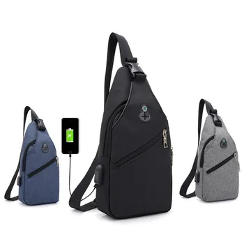 

USB Rechargeable Tablet Bag Case for IPAD Mini 1 2 3 4 5 7.9 Inch Men Crossbody Laptop Shoulder Bag for Samsung Xiaomi Tablet PC
