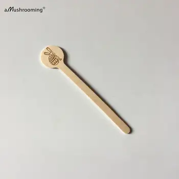 

Easter Cocktail Sticks Wooden Disposable Coffee Stirrer Bunny Egg Easter Party Stirrers Personalized text or Graphic