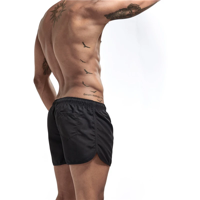 Summer Men's Swimwear Bear Printed Shorts Brand Beachwear Sexy Swim Trunks Men Swimsuit Low Waist Breathable Beach Surfing