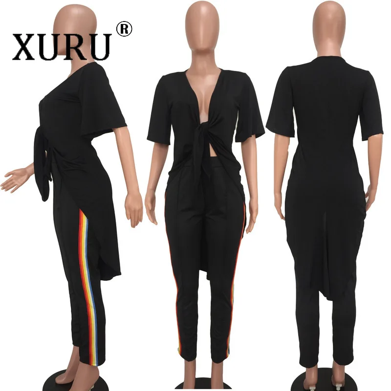 XURU размера плюс Xxxl женские рубашки-поло хлопок короткий рукав сексуальный ласточкин хвост кабель галстук проданный Топ
