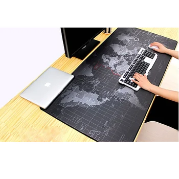 Игровой коврик для мыши, большой коврик для мыши, компьютерный коврик для мыши, резной коврик для мыши с картой мира, Настольный коврик для к...