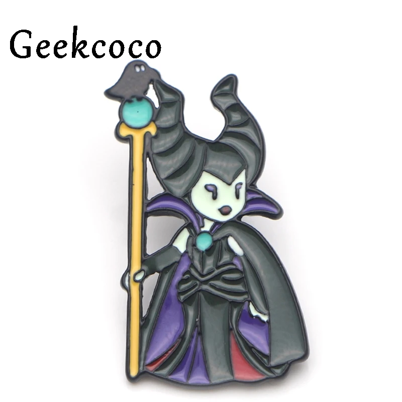 Maleficent броши для мужчин и женщин Прайд сплав цинка эмаль медаль на булавке мультфильм знак для рубашки рюкзак одежда для сумки, бейджи J0037 - Окраска металла: 1