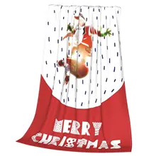 Christmas Elements Light Thin Mechanical Wash Flannel Blanket Navidad Super Warm Soft Blankets TV Blankets OEM Wholesale Merch