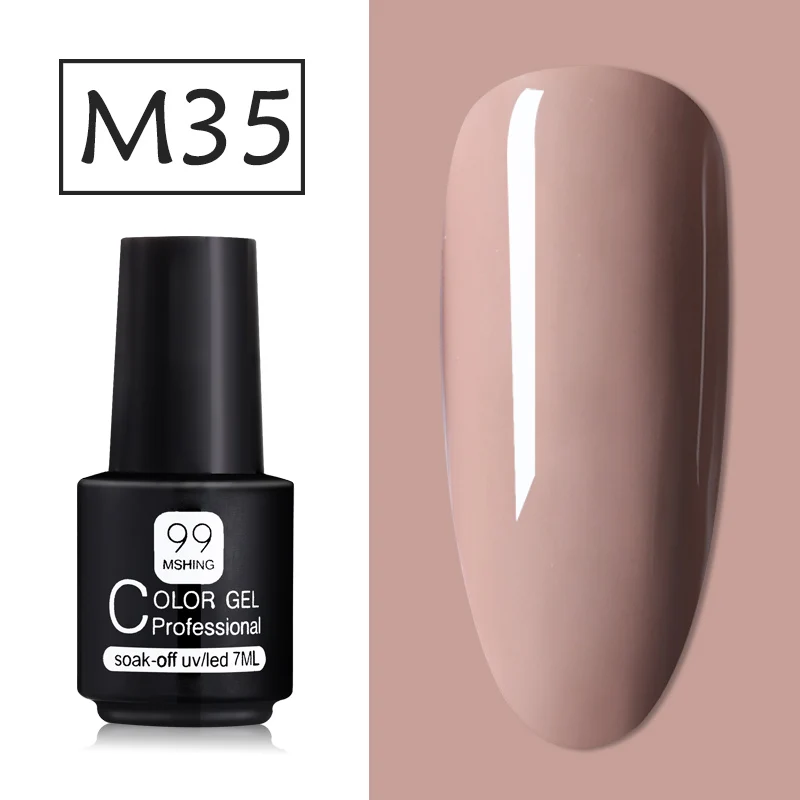 M035 Mshing Gel Polish Set All For Manicure Semi Permanent Vernis top coat UV LED Gel Varnish Soak Off Nail Art Gel Nail Polish - Color: M035