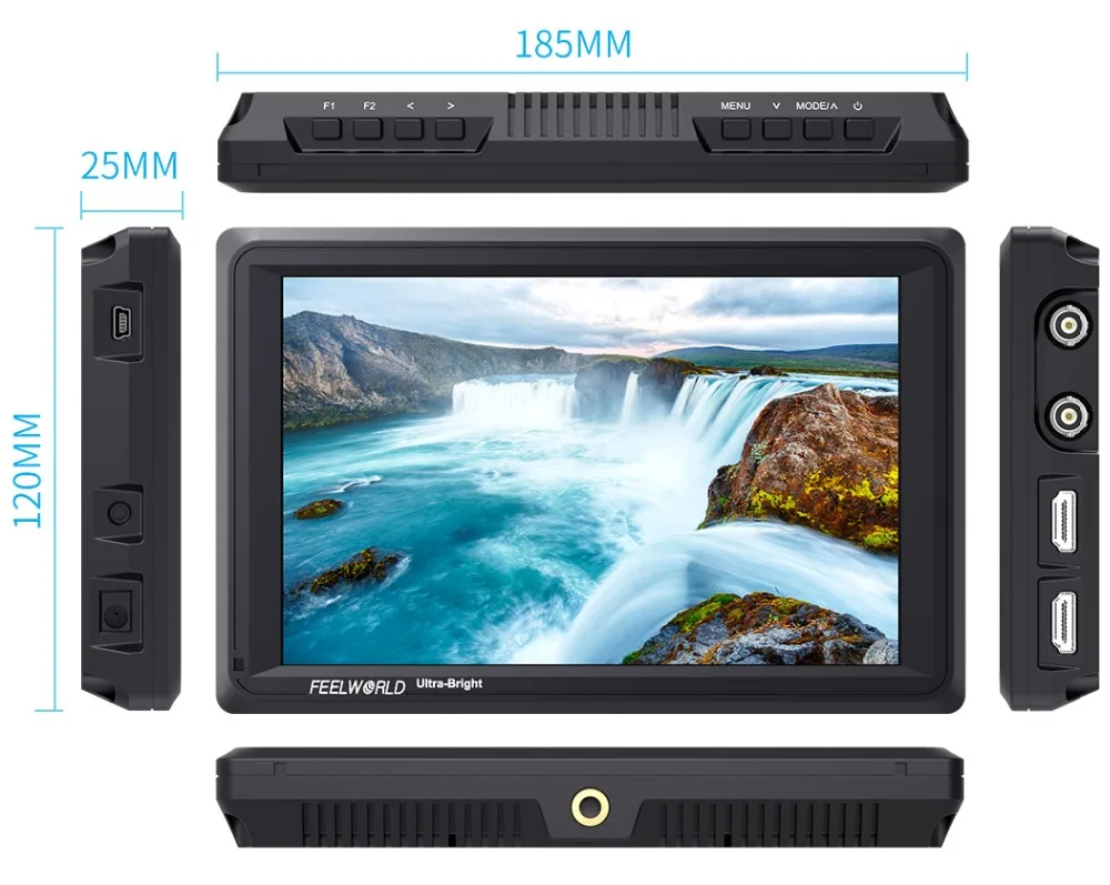FEELWORLD FW279S 7Inch 2200nit 3G-SDI Mini HDMI DSLR Camera Field