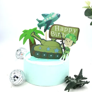 

Green Camouflage Theme Cake Topper Military Theme Party Decorations Camouflage Paper Plates Cups Napkins Kids Birthday Party Sup