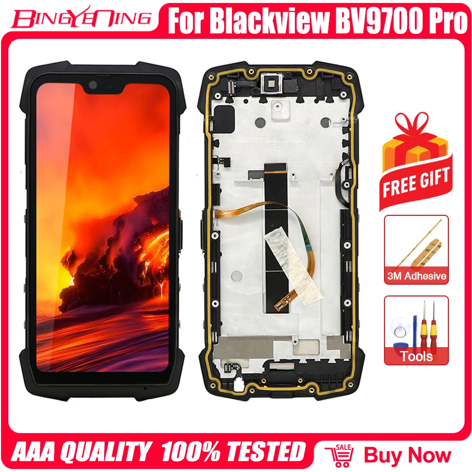 Brand New Original 5.84 Iinch For Blackview BV9700 Pro LCD&ampTouch Screen Digitizer With Frame Display Replacement Parts | Мобильные