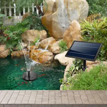 

9V 8W Solar Fountain Solar Water Fountain Garden Floating Solar Fountain Pump Outdoor Landscape Pool Decoration with Light