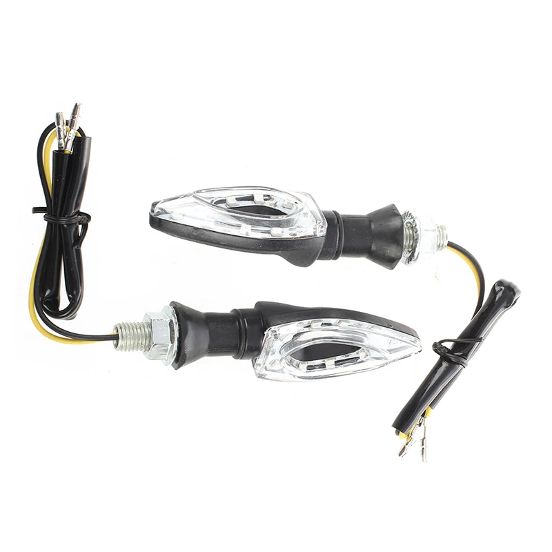 2x12 SMD светодиодные лампы мигает янтарный индикатор света 12 В для мотоцикла