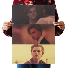 [A988] Xiao Li B-Ностальгический ретро плакат из крафт-бумаги экран для помещений кафе декоративная живопись