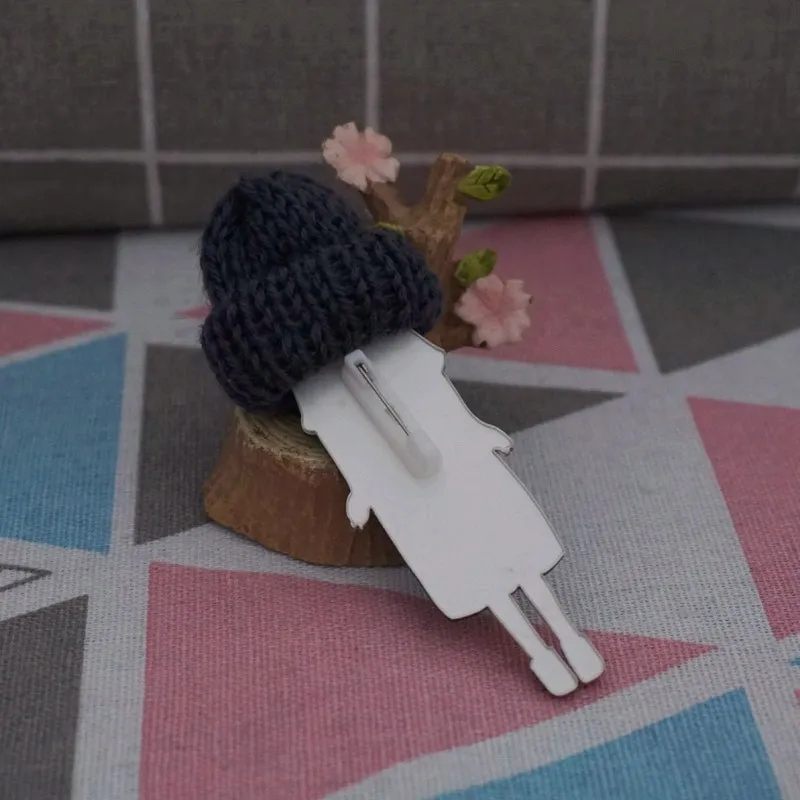 Новая ручная работа Милая брошь «шляпа» с яблоком брошь булавки броши для женщин
