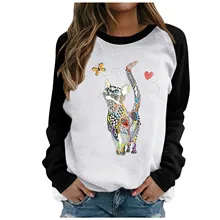Pattern Cat Blouse Femmes De Vetements Aliexpress