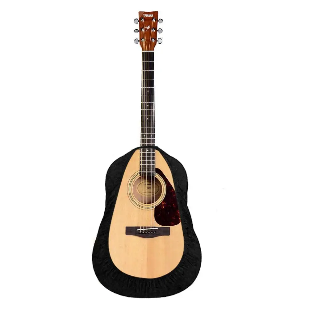 

Black Velvet Guitar Dust Cover Protector Guitar Body Protective Sleeve Universal For Acoustic Classical Cross-cut Cutaway Guitar