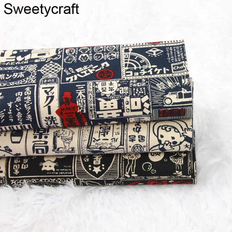 

100% Cotton Fabric Japanese Cultural nostalgic printed Cloth for DIY Handmade Sewing Patchwork Needlework Apparel Decor Tissue
