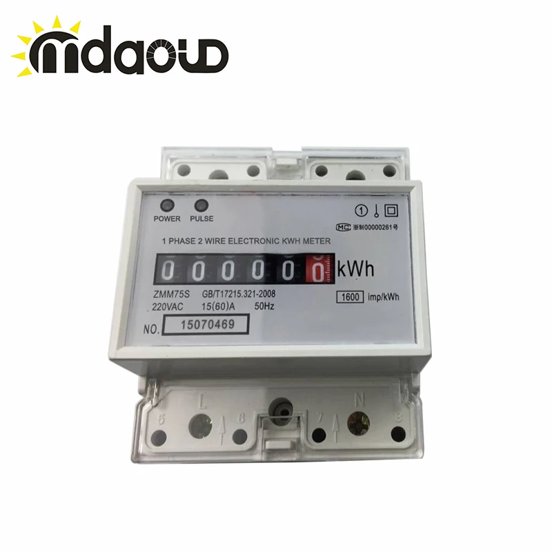 1,5(6) A-30(100) A 120 V/230 V 50Hz 4P 1 фаза Ватт час/измеритель на din рейку kwh