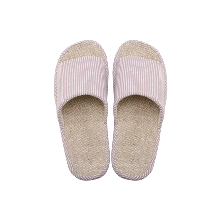 Pink 38-39 Xiaomi хлопковые и льняные домашние тапочки противоскользящие EVA подошва мягкая эргономичная гостевые Тапочки слипоны шлепанцы для мужчины женщины пары - Цвет: Pink 38-39