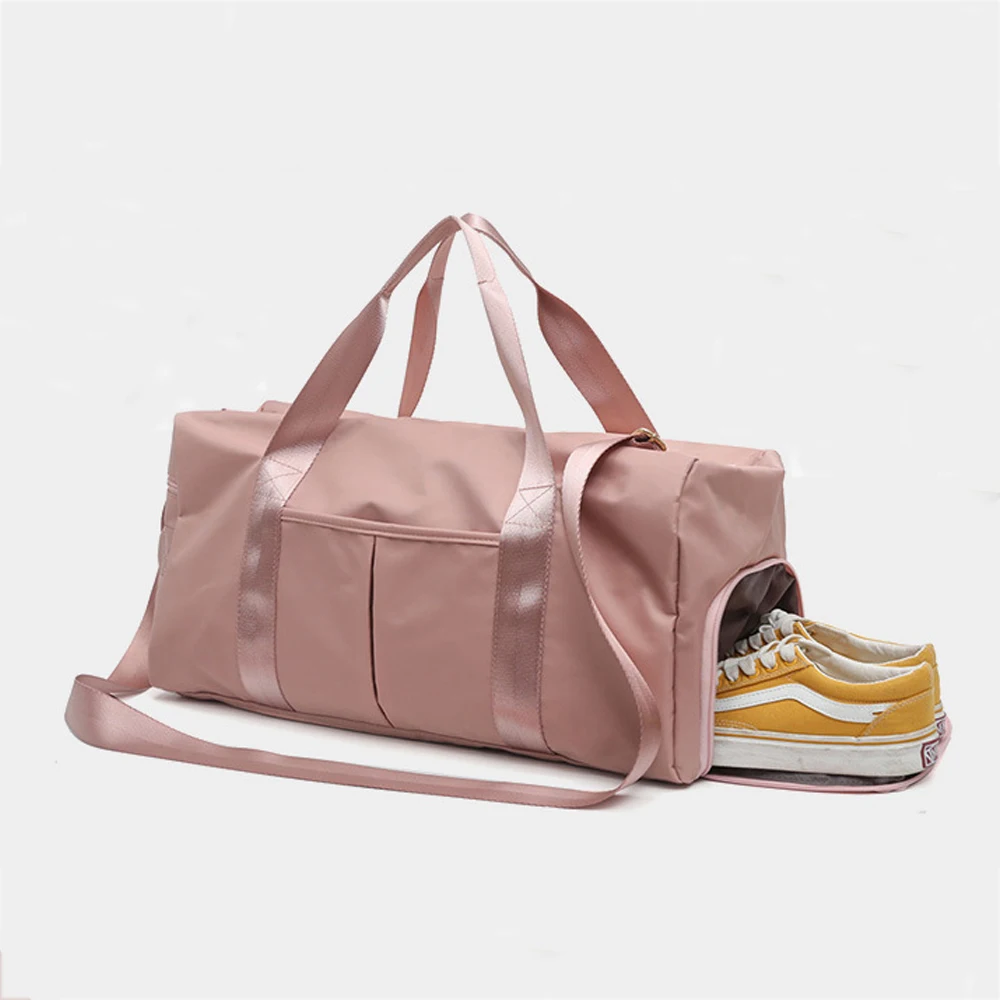Fashion Large Capacity Shoulder Bags Tote For Women Shoes Tas Travel Bags Waterproof Nylon Bags Dry Wet Women's Handbags