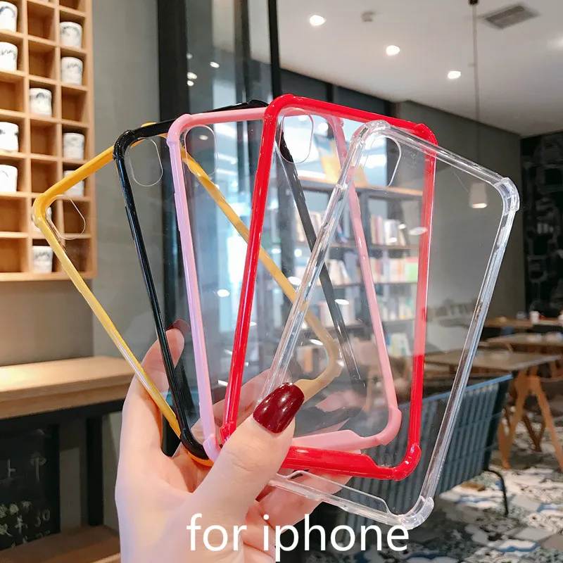 

Transparent drop-resistant mobile phone case suitable for iphone11 / 6/7 protective case anti-fall silicone case case new