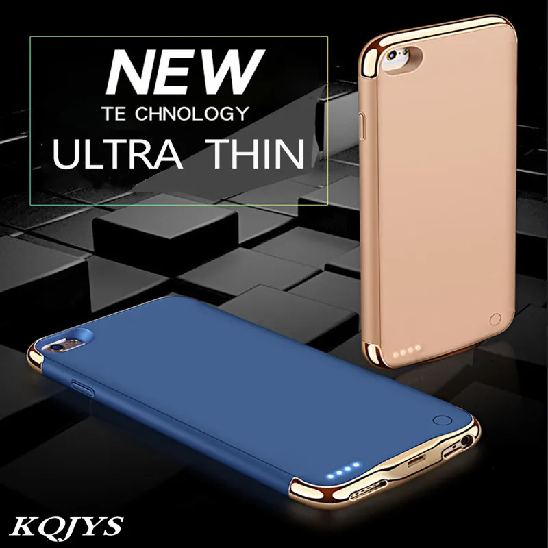 

KQJYS External Battery Charger Case For iPhone 6 6s 7 8 Plus Battery Case Portable Power Bank Battery Charging Cover
