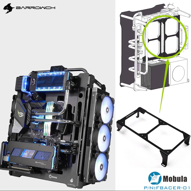 Barrowch PC fans holder bracket standard for Modular 240 radiator  installation module, for MOBULA modular panel case FBACER-01 - AliExpress