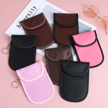 RFID противоугонные ключи от автомобилей сумка Автомобильная брелок сигнальная блокирующая сумка Фарадея сигнальный щит ID карта Органайзер Кошелек для защиты конфиденциальности