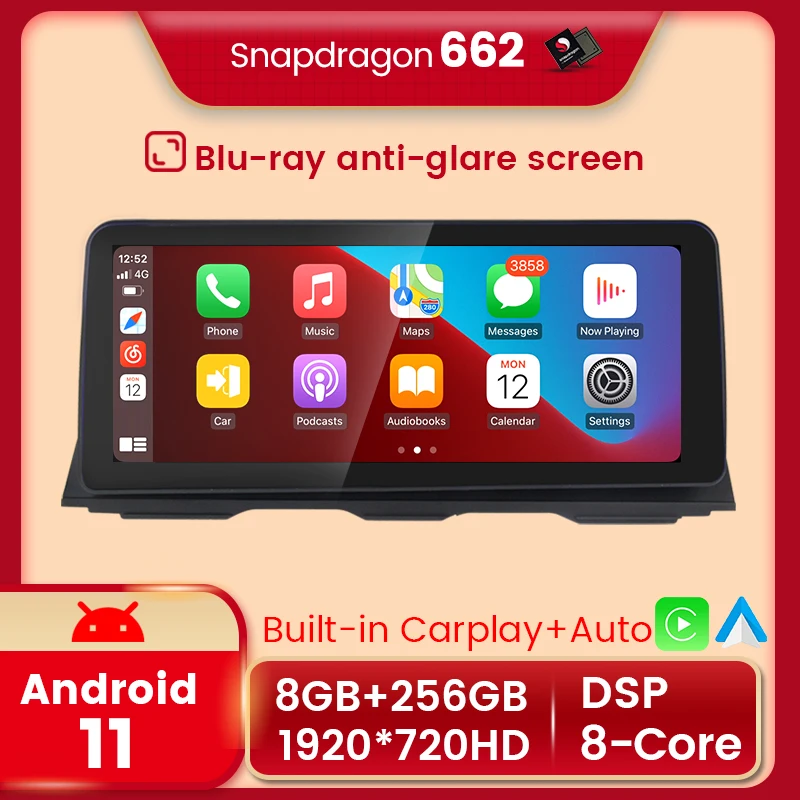 8 ядер 8G + 256G 12 3 &quotCarplay Android 11 все в одном автомобиль интеллектуальная система для
