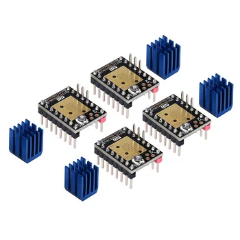 

TMC2208 V3.0 Stepper Mute with Heat Sinks Driver Stepstick Mute Replacement A4988 Drv8825 for 3D Printer(Pack Of 4 PCS)