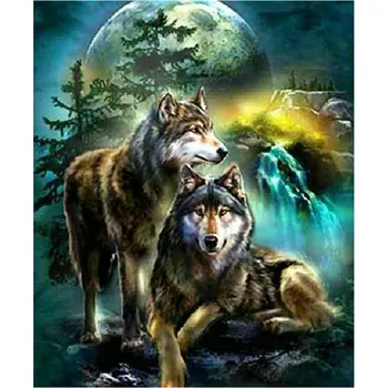 

Wolf Moon Landscape-Diamond Painting