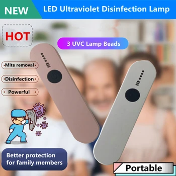 

UV Sterilizer Bulb Sterilization Lamp Handheld Disinfection UVC LED Ultraviolet Lamp Portable Anti-virus and Mite Removal Lamps