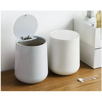 

Desktop Trash Can Garbage Classification Rubbish Bin Dustbin Press Table Waste