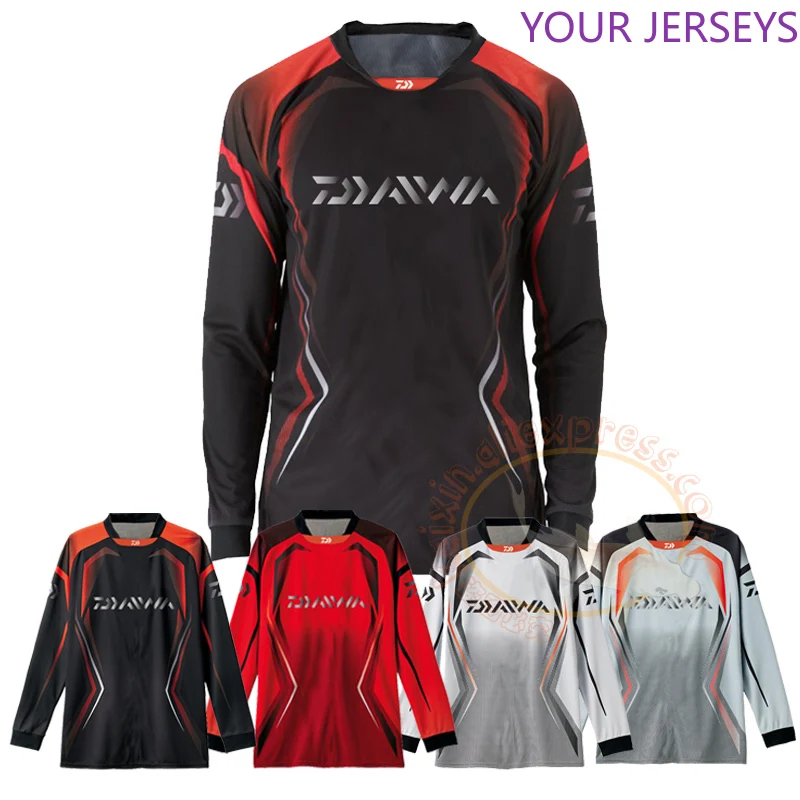 

2020 New Style Daiwa Man Outdoor Sports Long Sleeve Fishing Clothes For Anti-uv/ Breathable/quick-drying Clothing Shirt Pesca