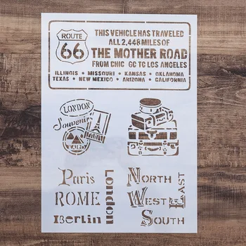 

A4 Stencils for Wall Painting DIY Scrapbooking Photo album Paper Card Making Craft Decorative Embossing Template