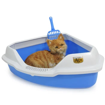 

Semi Closed Toilet Cat Litter Box Large Pet Training Kit Pet Product Rabbit Toilet Waterproof Arenero Gato Cerrado Bedpan EE50MC