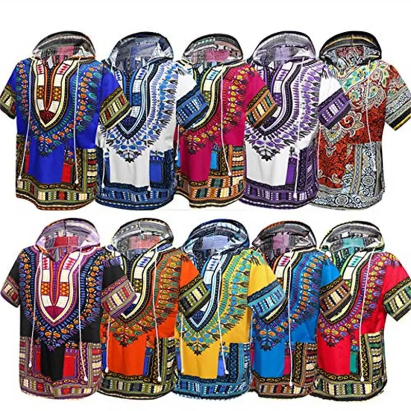 African Dashiki Shirt Unisex Africa Traditional Hoodie Top Clothes One Size Fits All african attire for women