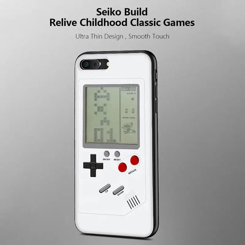 Чехол для телефона Play Gameboy Tetris из ТПУ в стиле ретро с настоящей игровой приставкой