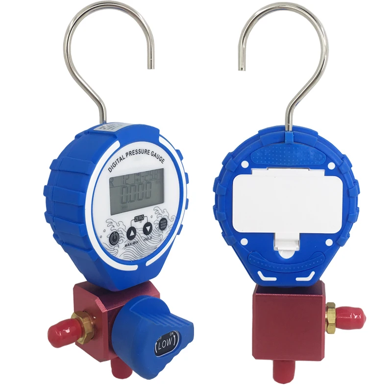 Pressure Gauge Manifold Refrigeration Manifold Tester Meter Digital Vacuum Pressure HVAC Temperature Tester Freon Pressure