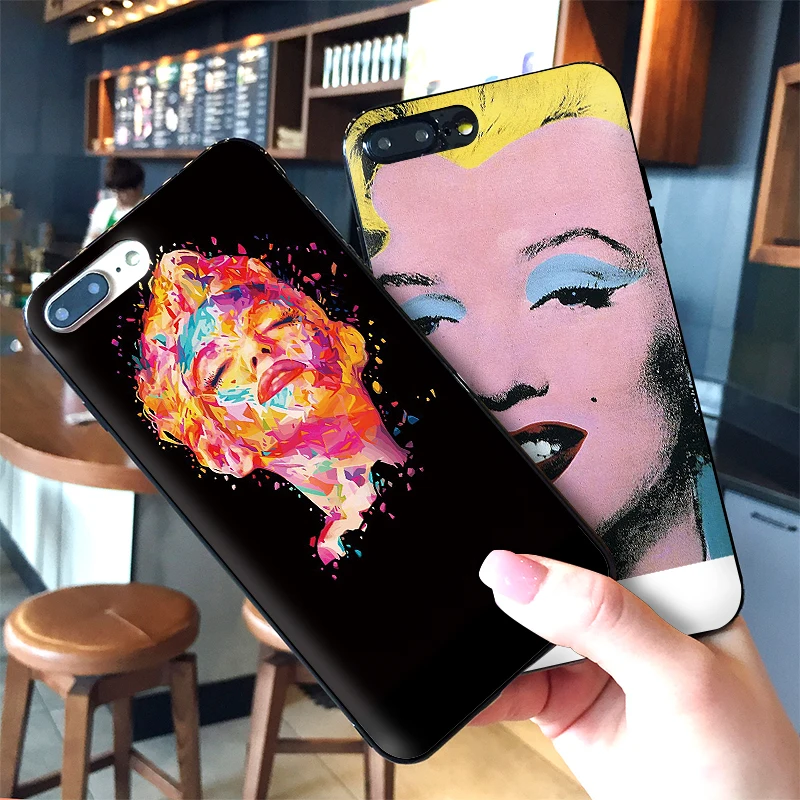 Marilyn Monroe Phone Case For Xiaomi Mi6 mi9 8 Lite SE MAX 3 9E 5X 6X F1 A1 A2 6 Soft Silicone Cases Cover | Мобильные телефоны и