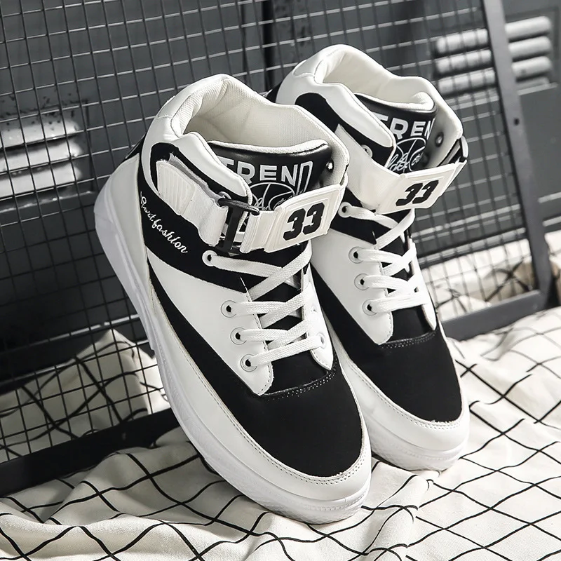

2018 Spring Men Casual shoes Hard-Wearing high-top Shoes Men Sneaker Lace-up Trend Men Flats Shoes Breathable Male Flat
