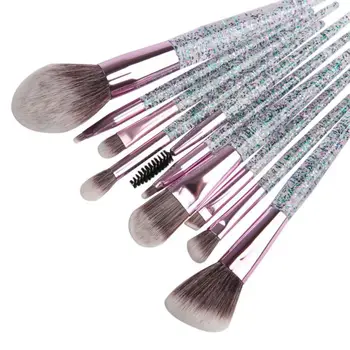 

Sequins sand set brush makeup brushes Foundation Cosmetic Eyebrow Eyeshadow Brush Sets Tools 10PCS